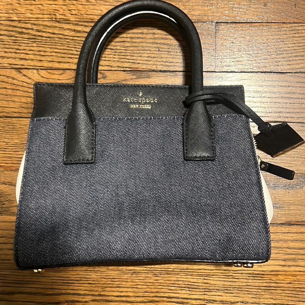 Kate Spade denim and leather purse
